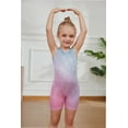 thumbnail image 6 of 2-8 Years Gymnastics Leotards for Girls Sparkly GradientBiketards Unitards Athletic Tumbling Outfit, 6 of 6