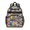 Football and Graffiti Multicolor Pattern, variant on Football and Text Grey Pattern Cute School Backpack Bag for School with Padded Back and Adjustable Shoulder Straps 15.25"x11.5"x5.25"