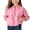 Pink, variant on Girls Lightweight Zip Up Jacket Sun Protection Yellow Long Sleeve Bomber Style Side Pockets Adjustable Hem Kids Girl Spring Summer 2T-7,Size 2-3T