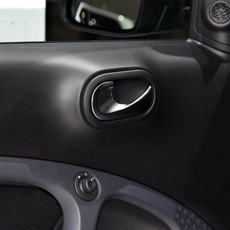 Car Leather Door Slot Storage Water Coaster Non-Slip For Mercedes Smart 453  Fortwo Forfour Car Accessories Interior Styling