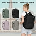 thumbnail image 3 of Large Travel backpacks for Adults, Flight Personal Carry on Backpack for Women Men, Approved Airlines Back Pack Carry-ons Mochilas de Viaje, Waterproof Luggage Laptop Backpack Black, 3 of 13