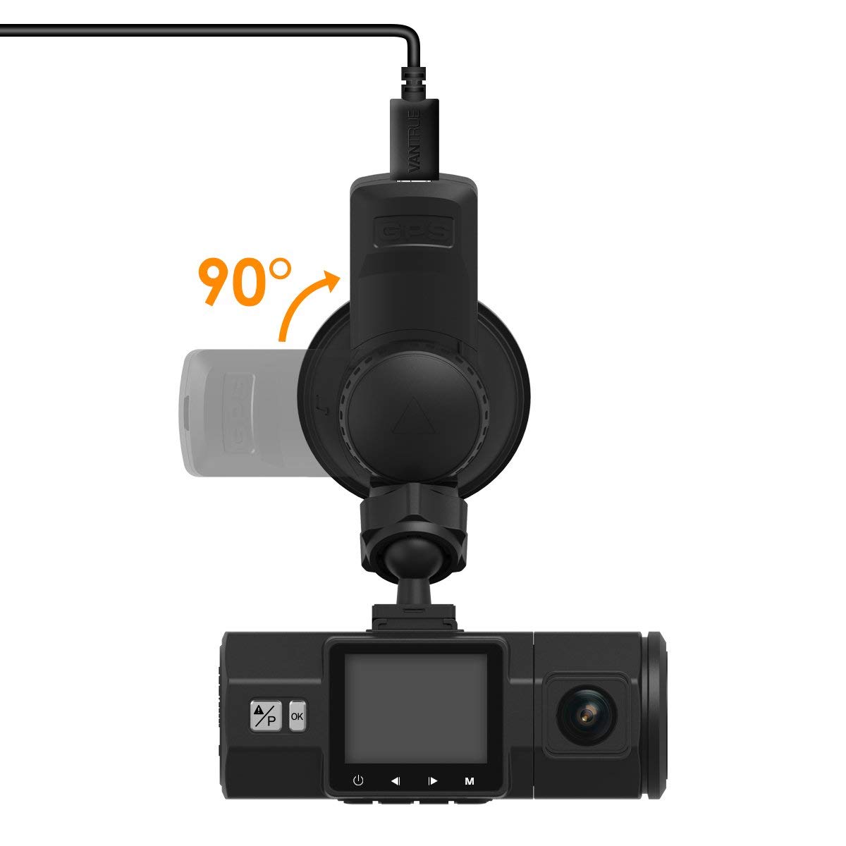 Vantrue N2 Pro N2 T2 R3 X3 Dash Cam Suction Cup Mount W Gps Receiver Walmart Com Walmart Com