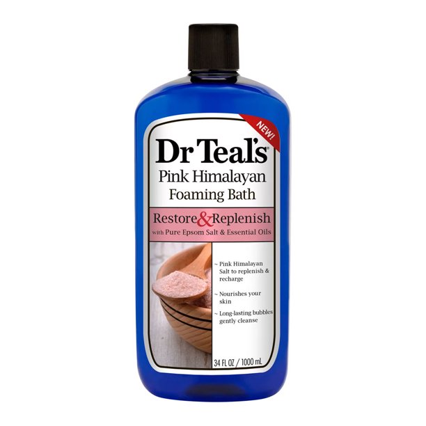 Dr Teals Epsom Salt Foaming Bath Pink Himalayan, 34 Oz.