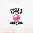 thumbnail image 4 of Inktastic Uncles Little Cupcake Girls Baby Dress, 4 of 5