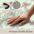 thumbnail image 6 of ODIKA Floral With Delicate Ribbon And Rosebud Accents Coquette Bow Refined Structured Stain Resistant Flatwoven for Entryway, Kitchen, Mudroom, 6 of 7