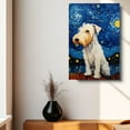 thumbnail image 4 of Sealyham Terrier Dog Canvas Wall Art - Starry Night Van Gogh Dog Canvas Print Dog Sayings Painting Home Office Wall Decor Framed Dog Lover Gift, 4 of 6