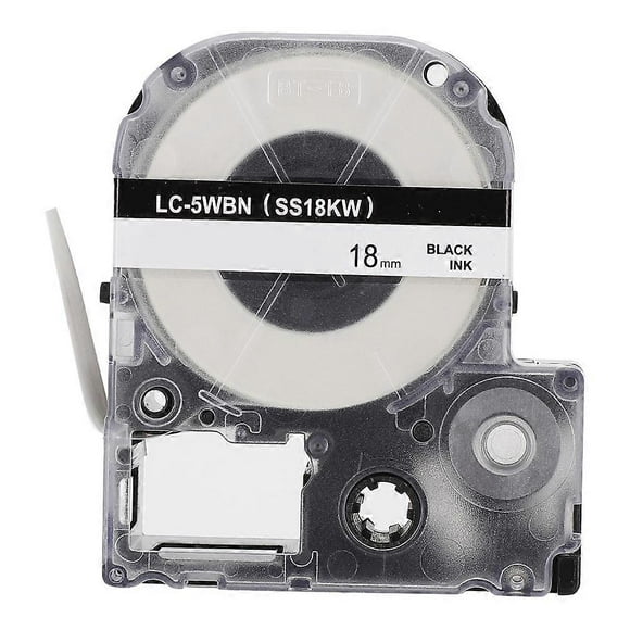 Thermal Printing Tape School Supplies Black-on-White 18mm for KING JIM / EPSON Label Machine