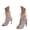 Beige, variant on Women's Mesh Sandals Peep Toe High Top Sandals Summer Pump Shoes Open toe