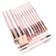 thumbnail image 4 of Juego de 15 brochas de maquillaje Nikou Cerdas suaves Mango ergonómico, 4 of 14