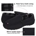 thumbnail image 3 of DSOLE Men's Moccasin Slippers Mens Memory Foam Slippers Slip On House Shoes Indoor Outdoor Anti-slip Sole Male Black 09, 3 of 6