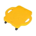 thumbnail image 3 of Tabla de patinete para suelo, tabla de patinete para niños, patineta deportiva plana con asa para parque, patio de juegos, equipo de juego Amarillo, 3 of 8