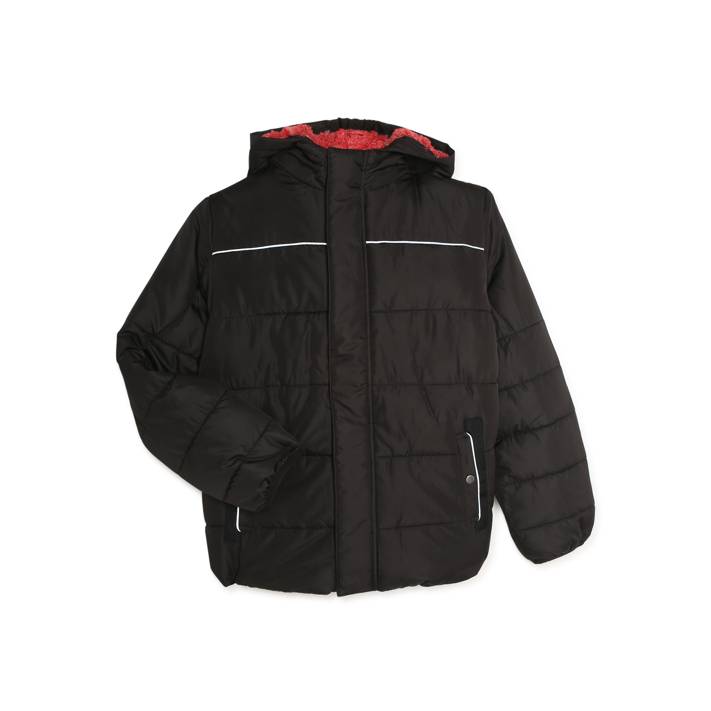 Swiss Tech Boys’ Family Puffer Jacket, Sizes 4-18 - Walmart.com