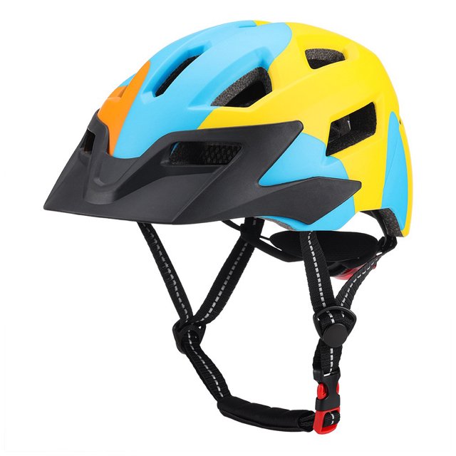 Moyic Casco de bicicleta para niños con protector solar Bicicletas Cascos Ciclismo Equipo de protección Gorras Sombrero Jóvenes Niños Cadenas y protecciones para puertas de seguridad Color amarillo
