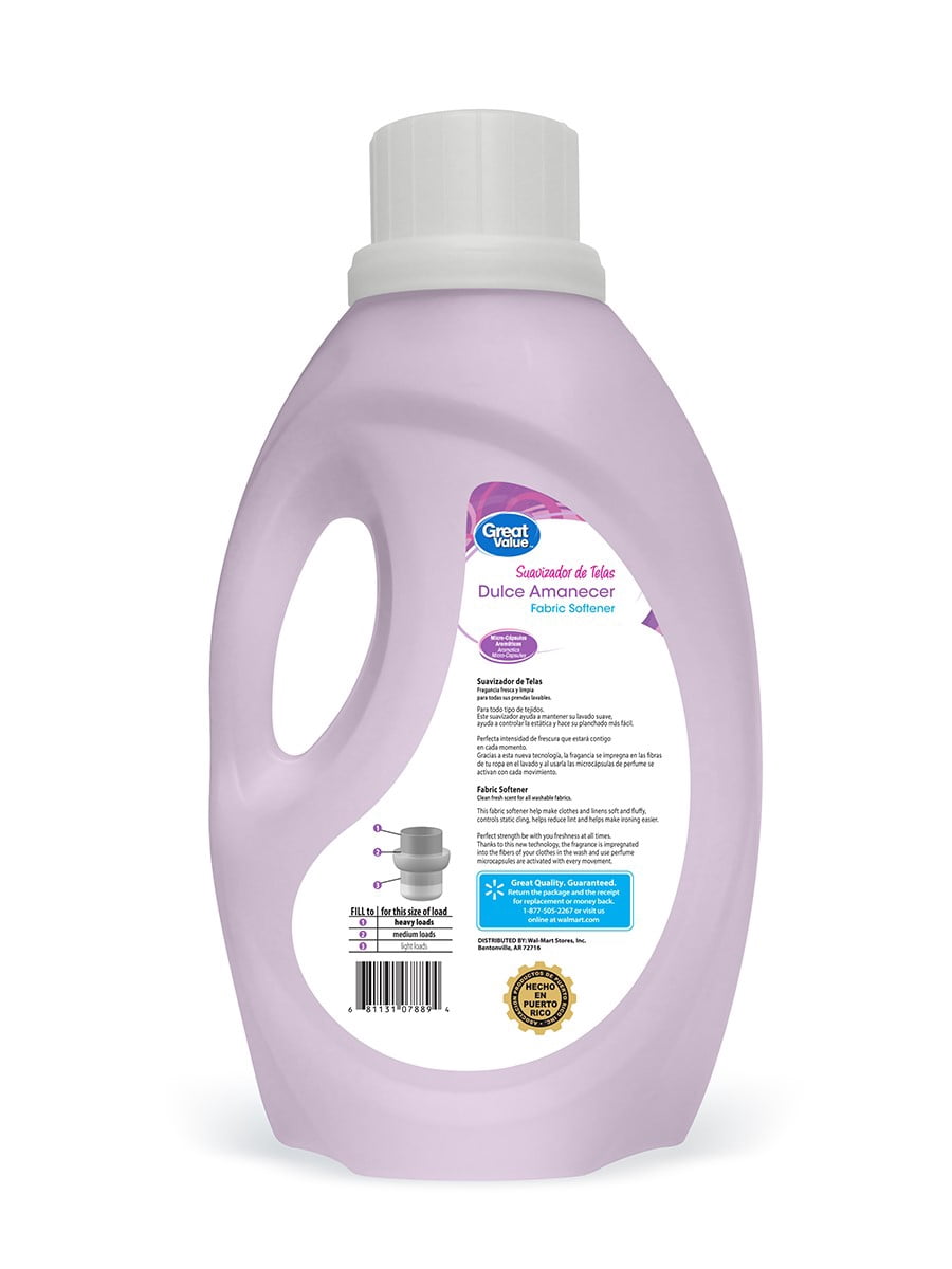 Great Value  Fabric Softener Dulce Amanecer Scent 56 fl oz