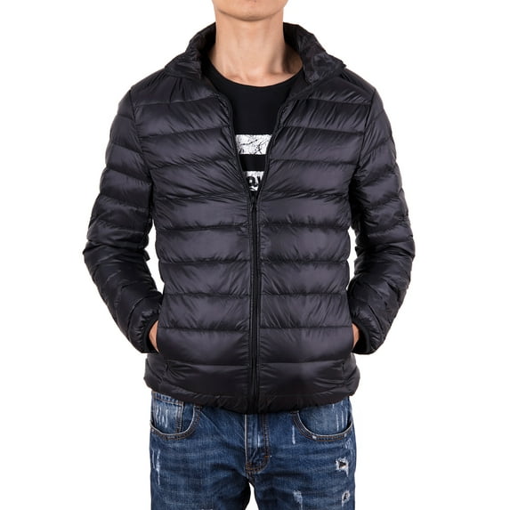 LELINTA Men's Winter Packable Down Bubble Coat