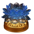 thumbnail image 2 of sunsanly Colorful Lotus Lamp Creative Shape Vibrant Color Battery-Operated Flicker Free Realistic Looking Compact Size LED Buddha Lotus Lamp Desktop Decoration Home Supplies, 2 of 8