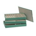thumbnail image 5 of Household Essentials 3-Tier Jewelry Tray, Sturdy Chipboard With Polyester Linen Wrap, Polyester Felt Lining, Many Compartments for Easy Jewelry Access, Stackable, Stylish and Functional, Seafoam Green, 5 of 6