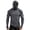 Dark Gray, variant on Men's Sunscreen Compression Hoodie with Integrated Mask Slim Fit Long Sleeve Shirts Men Rash Guard Performance Fishing Hiking Shirt with Thumb Holes