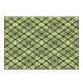 thumbnail image 1 of Green and Brown Cutting Board, Diagonal Checkered Pattern Irish Tartan Geometric Classic Arrangement, Decorative Tempered Glass Cutting and Serving Board, Large Size, Fern Green Brown, by Ambesonne, 1 of 1