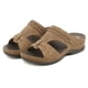 thumbnail image 5 of Sandalias de cuña Sandalias de vestir con punta abierta Zapatos de verano sin cordones para mujer (marrón 39), 5 of 9
