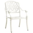 thumbnail image 1 of vidaXL Garden Chairs 2 pcs Cast Aluminium White, 1 of 5