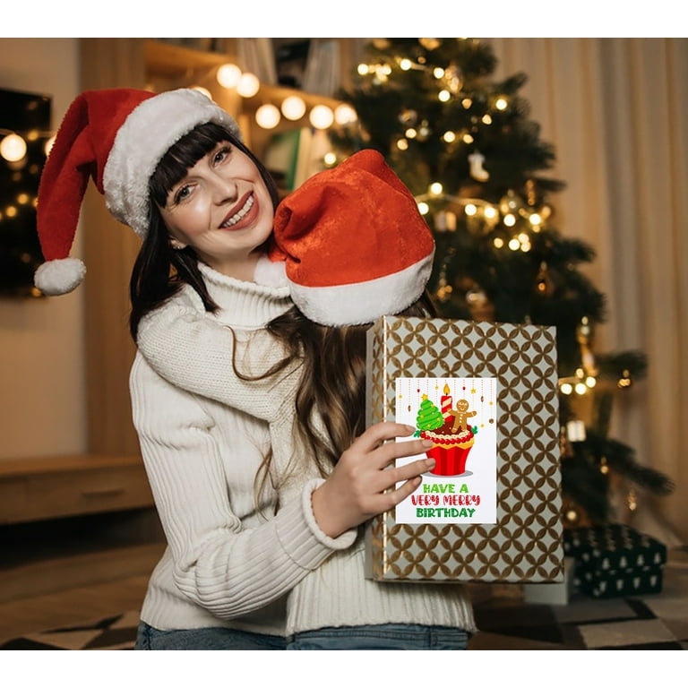 WhatSign Funny Merry Christmas and Happy Birthday Card Christmas