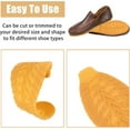 thumbnail image 4 of 2 Pair Rubber Soles Shoe Replacement for DIY Shoes Rubber Full Out Sole Wear Resistant Shoes Sole for Work Shoe and Boots Yellow 12.8×4.53×0.22 inch Chocolate, 4 of 9