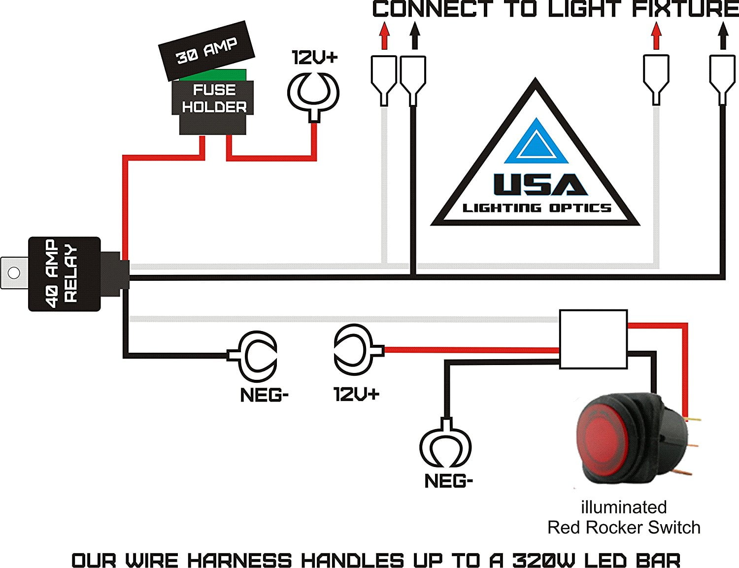 Nilight Light Bar Wiring Harness Diagram 2012 F150 from i5.walmartimages.com