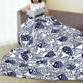 thumbnail image 6 of Bingfone Blue Fish1 Print Flannel Fleece Blanket Throw Blanket for Bed,Sofa,Couch,Travel,Camping(40"x30" ), 6 of 8