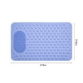 thumbnail image 3 of Amacok Shower Foot Scrubber Mat, Non-Slip Exfoliating Feet Scrub Massage Bath Tub Mat, 27 X 14 Inch Bathroom Bathtub Massage and Shower Mat with Drain Holes, 3 of 8