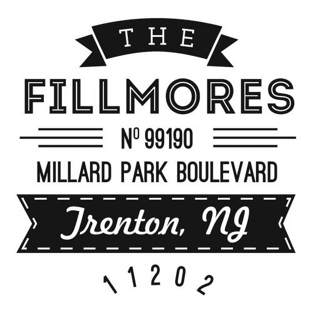 Personalized Square Self Inking Rubber Stamp - The Fillmores