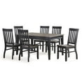 thumbnail image 2 of Kingfisher Lane Two-Tone Ebony and Driftwood 7-Piece Dining Set, 2 of 5