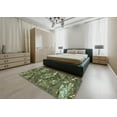 thumbnail image 4 of Ahgly Company Indoor Rectangle Patterned Dark Forest Green Novelty Area Rugs, 2' x 5', 4 of 6