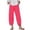 Red, variant on HVOBTTY Women's Fall Straight Leg 7/8th Trousers Casual Bottoms Relaxed Cut Soft Material for Daily Leisure Use Pants