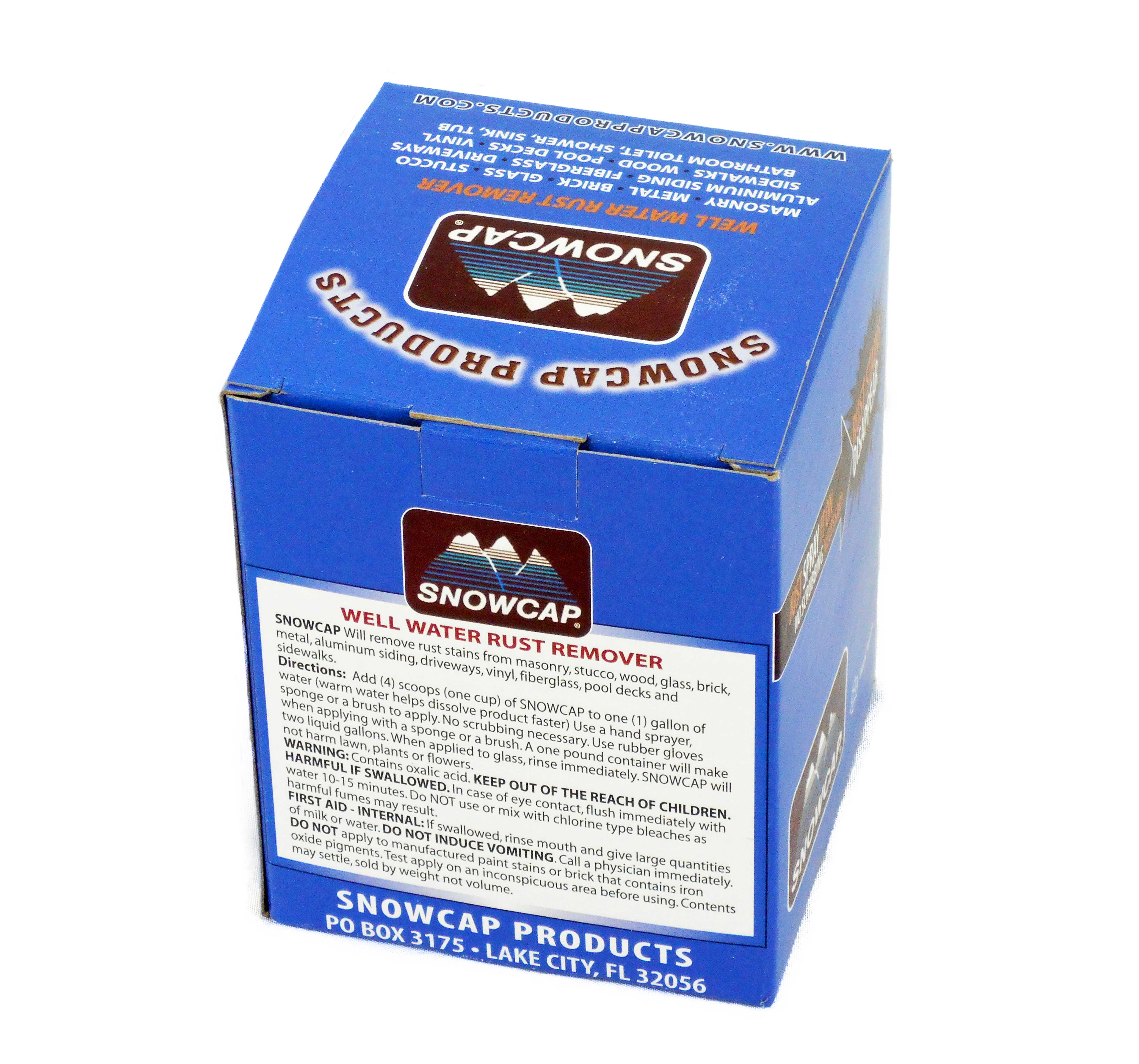SnowCap Rust Stain Remover - Makes 2 Gallons of Biodegradable Solution