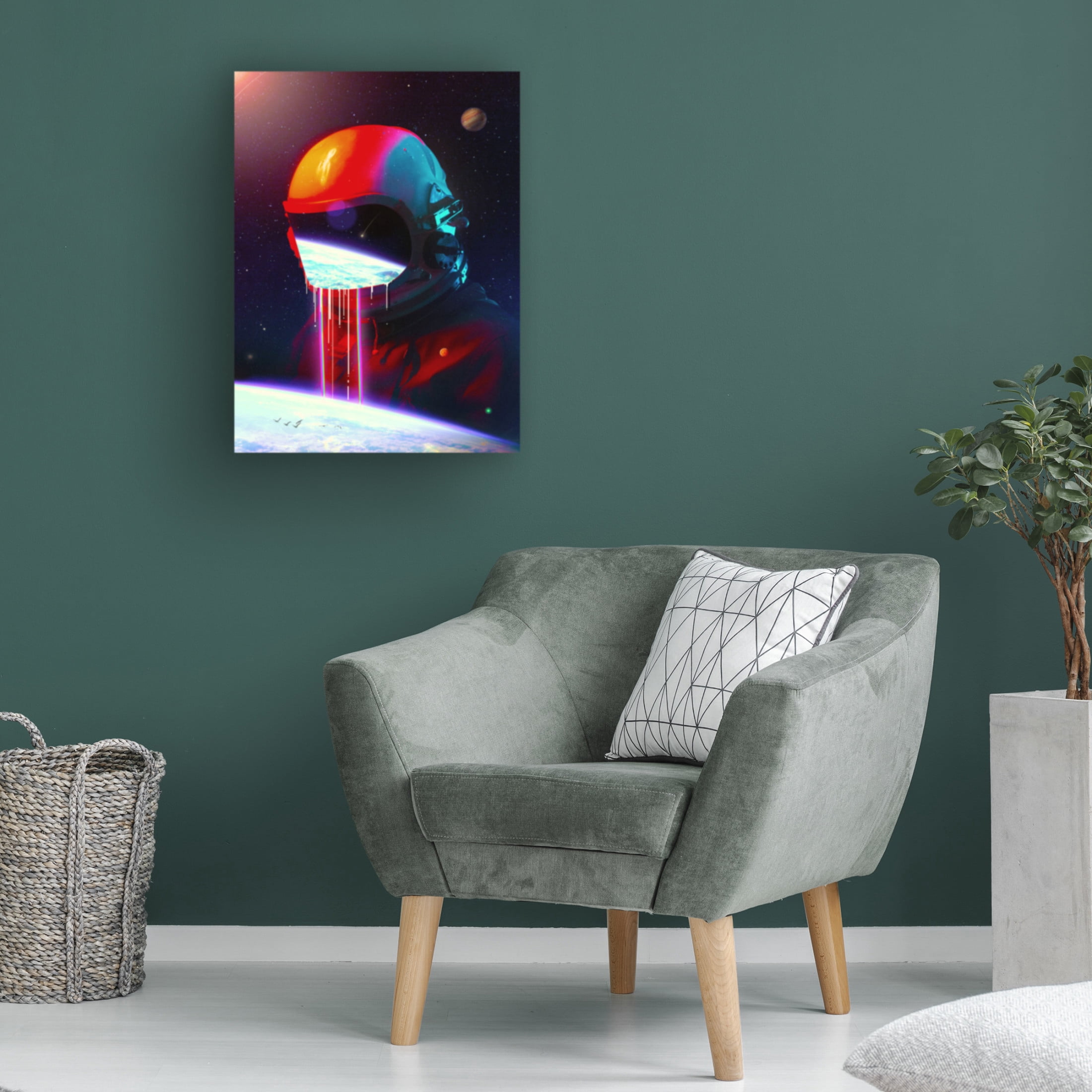 Canvas Wall Art - Francis Minoza 'Leak' Wall Art for Living Room, Bedroom, or Office Décor by Trademark Fine Art - 14 x 19 Inches