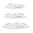 thumbnail image 2 of Rdeghly  3Pcs Floating Corner Shelf Wall-Mounted Storage Rack Bookshelves Home Furniture Office Decor,Corner Shelf, Home Wall Shelf, 2 of 10