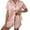 Rose Gold, variant on Silk Pajama for Women Two Piece Button Down Pajamas Women Short Sets Loungewear Sets Woman Fashion Clothing Set