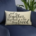 thumbnail image 5 of and So Together They Built a Life They Loved Farmhouse Decor Family Decoration Cotton Linen Home Decorative Rectangular Throw Pillow Case Cushion Cover with Words for Sofa Couch, 12 x 20 in, 5 of 6