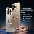 thumbnail image 6 of Allytechgroup Luxury Alloy Frame iPhone 14 Pro Case with Magnetic Ring, Slim Matte Full Camera Protection Anti-Fingerprint Phone Case Cover for Apple iPhone 14 Pro,Titanium, 6 of 6