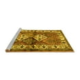 thumbnail image 2 of Ahgly Company Machine Washable Indoor Rectangle Persian Yellow Traditional Area Rugs, 7' x 9', 2 of 4