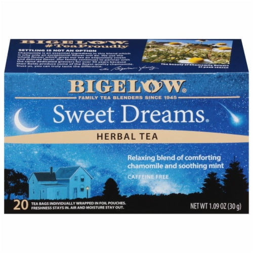 Pack of 2 - Bigelow Sweet Dreams Caffeine Free Herbal Tea Bags 20 ct