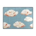 thumbnail image 3 of Clouds Pattern 80''x58'' Extra Large Plush Memory Foam Rug, Soft, Absorbent, Non Slip, 3 of 7