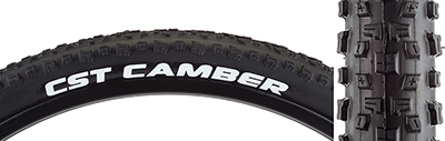 Black Steel Bead CST Camber Tire 26 x 2.1 Single Compound 27tpi