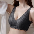 thumbnail image 2 of Jacquard Back Support Posture Bra Comfortable Convenient Cotton Bras Convertible Bra Charm Front Snap Closure Bras, 2 of 5