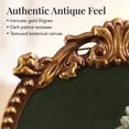thumbnail image 4 of Crystal Art Gallery 6x8 Gold Ornate Arch Tabletop Framed Pretty Little Flower III Black Art with Metal Easel Back, White Floral on Black Crystex Textured Finish Vintage Decorative Accent, 4 of 10