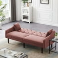 thumbnail image 3 of Wulawindy FUTON SOFA SLEEPER VELVET WITH 2 PILLOWS, 3 of 7