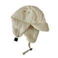 thumbnail image 2 of harmtty Troopers Trapper Hats Lightweight Windproof Comfortable to Wear Solid Color Breathable Ski Balaclava Warm Ear Flap Hats Beige, 2 of 8