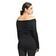 thumbnail image 3 of Blusa off-shoulder Roman Fashion /Juvenil, 83346 (Negro) negro M, 3 of 6