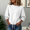 thumbnail image 6 of ZORYEVY Casual Sweatshirt for Women Lightweight Winter Pullover Womens Sweatshirt Crewneck Solid Loose Fit Long Sleeve Tops, 6 of 8